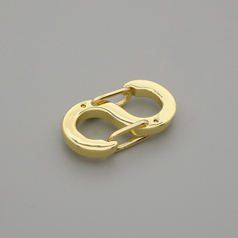 Clasp Fitting Lock 16x8, 5mm+- gold-tone metal