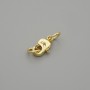 Clasps Karabiner 12x5mm± golden metal