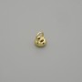 Price per 1pc. Findings end cap for bead, metal colour gold, diameter 4.5×1mm± hole diameter 2.5mm+