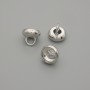 End Cap (Cap) for Bead, Jump Ring Cap, metal colour Silver, diameter 7×1 mm ± hole, diameter 3 mm+