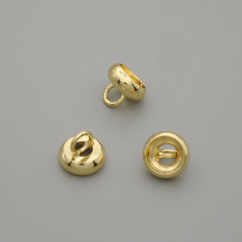 Price per 1 piece: bead cap end cap in gold tone for beads, diameter 7×1mm± hole 3mm±