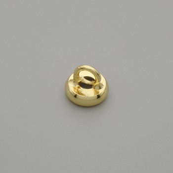 End cap - bead cap in gold colour, diameter 8x1 mm ± hole 3 mm, overall diameter 3 mm+