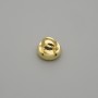 End cap - bead cap in gold colour, diameter 8x1 mm ± hole 3 mm, overall diameter 3 mm+