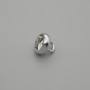 End cap / cap bead cap in silver colour for beads, diameter 8x1 mm± hole, diameter 3 mm+
