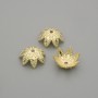 End cap for bead, metal colour gold, diameter 8.5mm±, hole diameter 0.8mm±, packaging 10 pcs