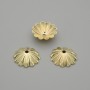 Bead Cap Findings in Gold Tone, diameter 9.5mm± hole 1mm± packaging 10 pcs