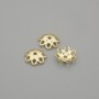 Cap cap for bead with metal colour gold, diameter 5.5mm± opening 0.7mm± packaging 10pcs