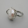 Baroque stud with Pearl in a silver setting ~, diameter 20-22mm± blank