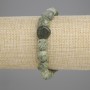 Serpentine Bead Bracelet, faceted, diameter 10-12×10-11, 5mm+-, length 18cm +- stretch