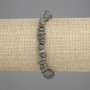 Pyrite Bracelet, Unpolished Stone, diameter 5-7×3-5mm±, length 18cm±, stretch