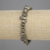 Pyrite Chip Bracelet, diameter 6-12×3-5mm ±, length 18cm ± stretch