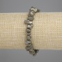 Pyrite Chip Bracelet, diameter 6-12×3-5mm ±, length 18cm ± stretch