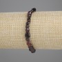 Garnet Faceted Bead Bracelet, 6-8×5-6 mm diameter, 18 cm length ± stretch