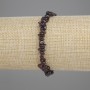 Garnet Chip Bracelet, 3–7 mm, 5×1.5–3 mm ±, length 18 cm ±, stretch
