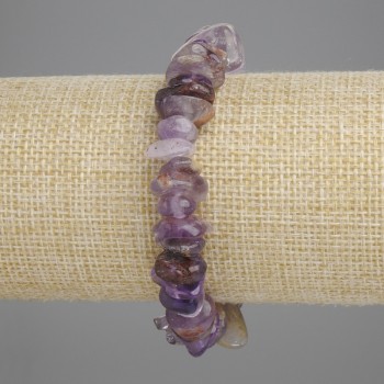 Amethyst Chip Bracelet, diameter 6-9-16×3-6mm+-, length 18cm +