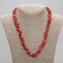 Coral Pebble Bead Necklaces, diameter 7-12×4, 5-6, 5mm-+, length 50cm +- with clasp