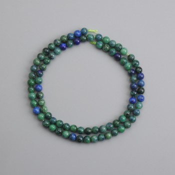 Azurite Beads Smooth Ball 4mm Ø, Length 38cm +/-