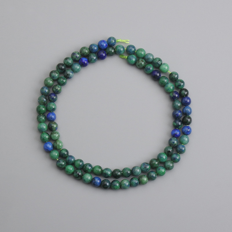 Azurite Beads Smooth Ball 4mm Ø, Length 38cm +/-
