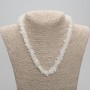 Adularia Bead Necklace, crumb size, diameter 8-12×2-4mm, length 45cm ± with clasp