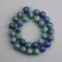 Azurite Beads Smooth Round 12.5 mm, Length 38 cm