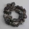 Smoky Topaz Beads, rough stone, diameter 15–20×8–20 mm, length 40 cm +