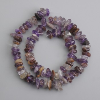 Amethyst Drilled Beads 6-9-16×3-6mm, 39cm length +