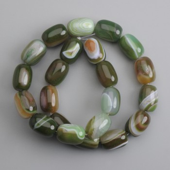Agate Barillo Beads, diameter 17-18×13mm,+-, length 39cm +