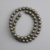 Pyrite Beads Smooth Sphere 8mm Ø, 37cm Length