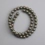 Pyrite Beads Smooth Sphere 8mm Ø, 37cm Length