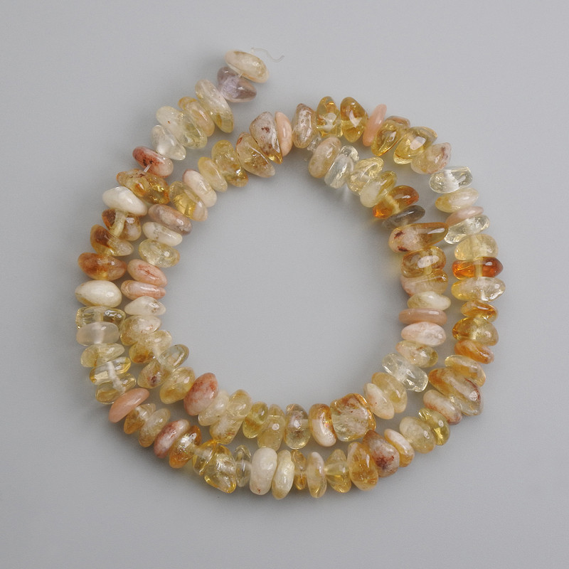 Citrene Chip Beads, 8-11×3-5 mm, length 39 cm
