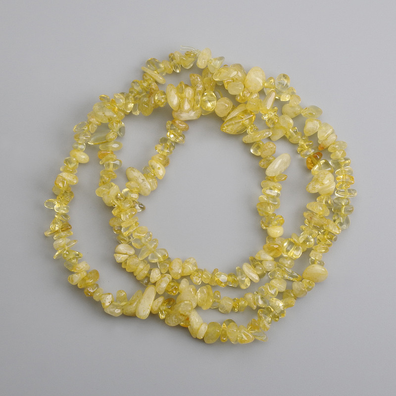 Citrine Bead Chips, 6–12×4–6 mm, 75 cm strand