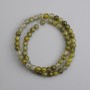 Agate Dragon's Vein Beads smooth round 6mm diameter, 37cm length