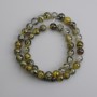 Dragon Vein Agate Beads Smooth Round 8mm Dia, 36cm Length