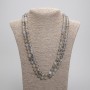 Dragon Vein Agate Necklace Long Bead 8mm Diameter, 120cm Length
