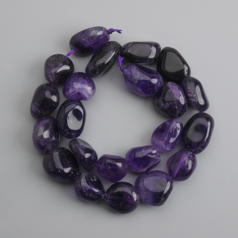 Amethyst faceted rondelle beads, diameter 10-20×7-14mm±, length 37cm ±