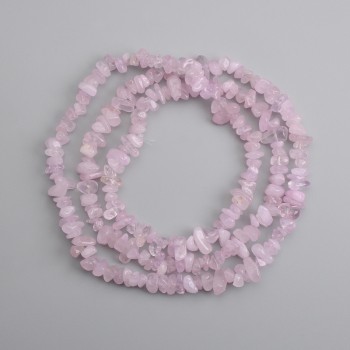 Kunzite Beads micro-paste, 7-11×3-5 mm diameter, length 80 cm +