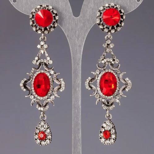 Earrings with crystals "Angélica" chandeliers "Angélica"