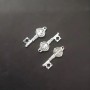 Pendant Findings Saint Benedict Key Charm, diameter 12x32mm packaging 20g ±12pcs