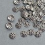 Cap/Cap-cap for bead cap in silver colour, diameter 8x1mm± hole 2mm± packaging ~40pcs +