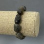 Bracelet Labradorite Faceted 17-21×10-14mm+-, length 18cm± stretch