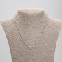 Necklace Labradorite Faceted Bead, 4mm± diameter, 45cm± length with clasp