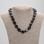 Agate Bead necklace rectangular blocks, diameter 15-18×10-11, 5mm+-, length 45cm+- with clasp