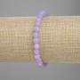 Kunzite Bead Bracelet smooth rounds, 6mm diameter ±, length 18cm ± stretch