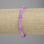 Bracelet Lavender Amethyst Faceted Bead, 6×5mm, stretch length 18cm