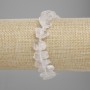 Bracelet Mountain Crystal Uncut Stone, diameter 10-12×14-20mm +-, length 18cm +-/ stretchy