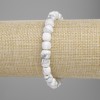 Chalcedony Beaded Cube Bracelet, 7mm diameter ±, 18cm length ± (stretch)