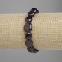 Garnet faceted bracelet, 10-14×10-12mm, elastic, length 18cm