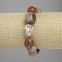 Coral Rowed Bead Bracelet, diameter 14-17×10-13mm+-, length 18cm+-, stretch