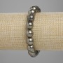 Pyrite bracelet smooth sphere, diameter 10mm±, length 18cm± stretch