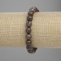 Coffee Jasper Beaded Bracelet, faceted round beads, 8mm diameter, 18cm length, stretch